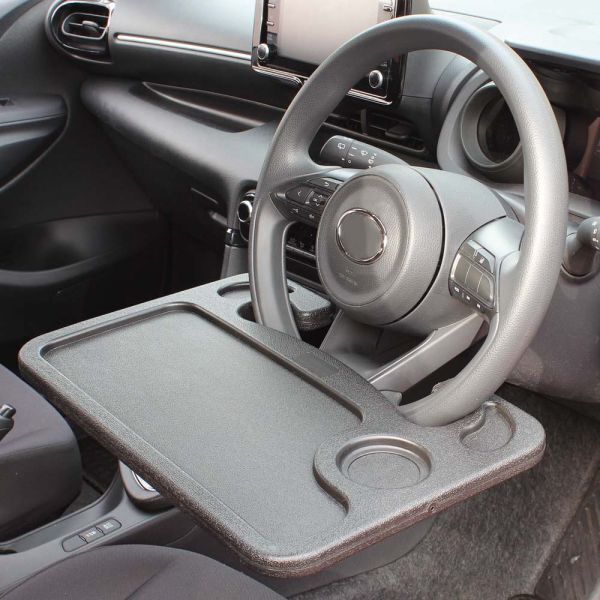 日本 NAPOLEX 車用方向盤固定式餐盤 餐桌 車用桌子 置物盤 兩用