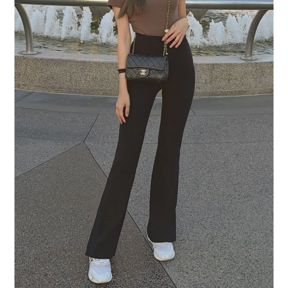 ［現貨］🔥01.14最後一檔冬季新品］💥💥-12Kg大長腿神褲］🇰🇷正韓高腰包小腹中拉鍊超彈長腿開叉內薄磨毛神褲（SM)