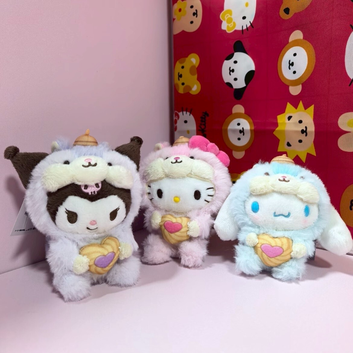 <正版授權>SANRIO 三麗鷗 松鼠系列 毛絨吊飾 帕恰狗 大耳狗 HELLLO KITTY 美樂蒂 庫洛米 鑰匙圈