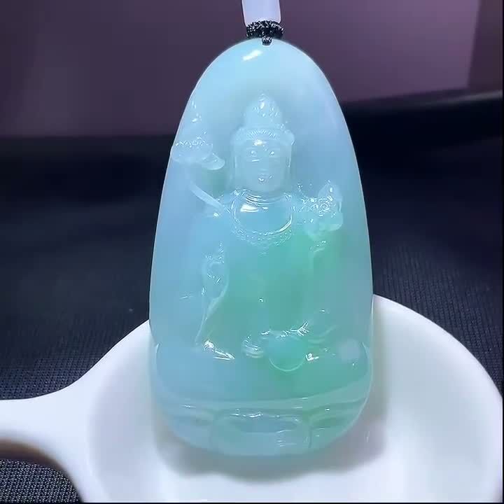 翡翠大勢至菩薩,天然翡翠A玉, 緬甸玉, Jade, Jadeite
