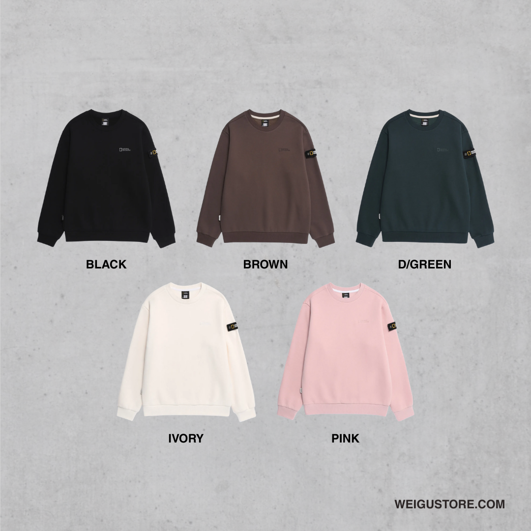 【預購】National Geographic 手臂臂章 加絨 衛衣 N254USW020 N254USW920