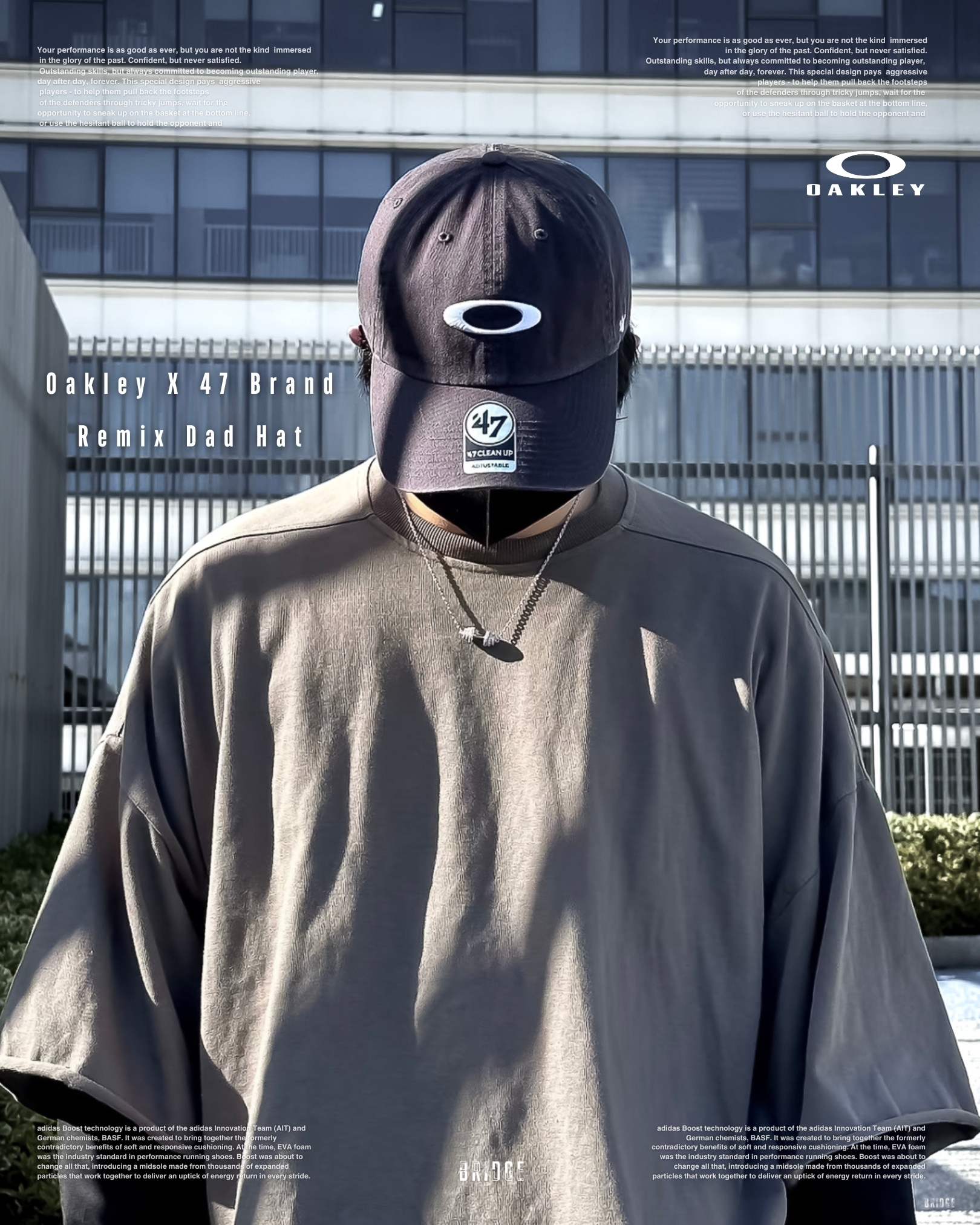 『Oakley命定老帽 🤩』Oakley X 47 Brand Remix Dad Hat FOS901220-02E