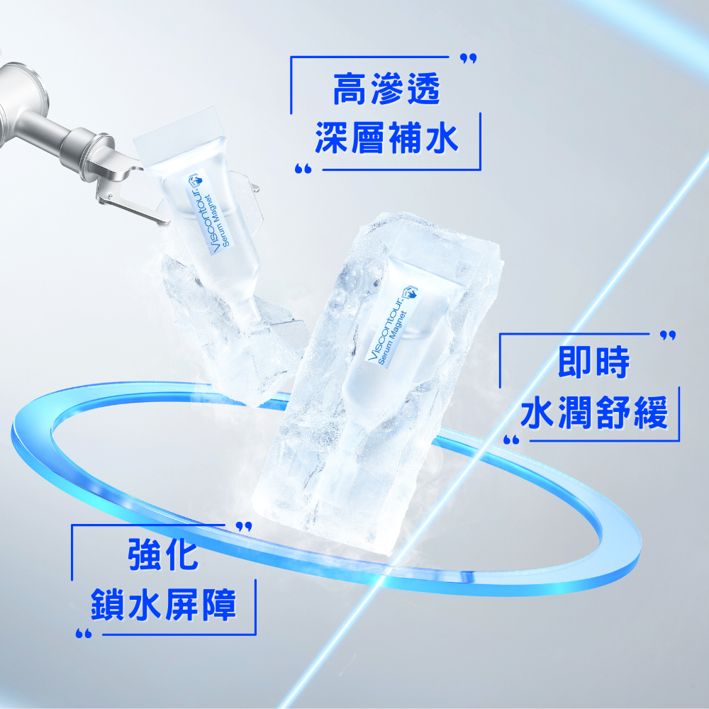 維詩朵 三重玻尿酸B5雙效修護安瓶《德國原裝》30入 高濃度高純度保濕玻尿酸原液- 德國Viscontour