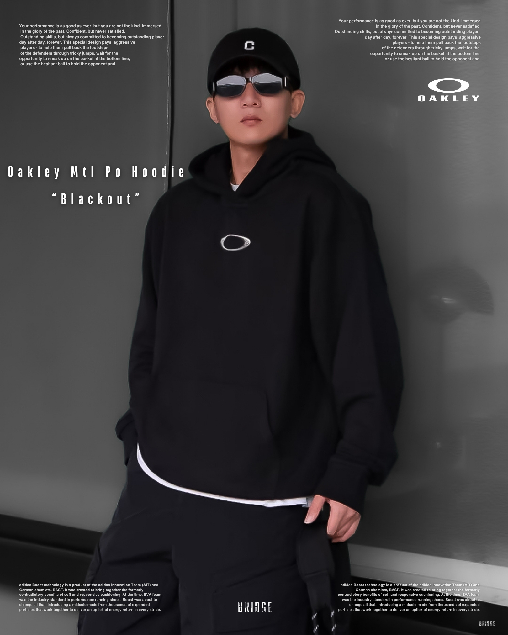 Oakley Mtl Po Hoodie “Blackout” FOA405443-02E