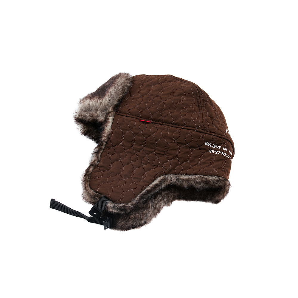 NANGA】×【CLEF】NAC034 聯名款絎縫飛行毛帽-黑色/棕色/橄欖綠