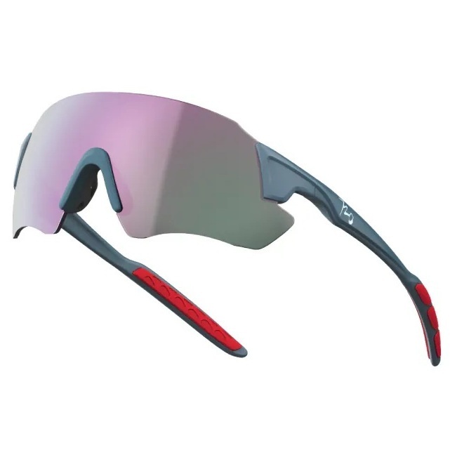 【720】Kamikaze+ HiColor運動太陽眼鏡(B369B6-39-HC#灰藍綠/HC粉紫片)#台灣製