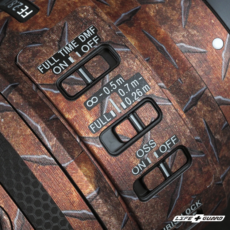 SIGMA SONY FE 100mm F2.8 Macro GM OSS 專機專屬鏡頭貼膜，LIFE+GUARD 設計風格