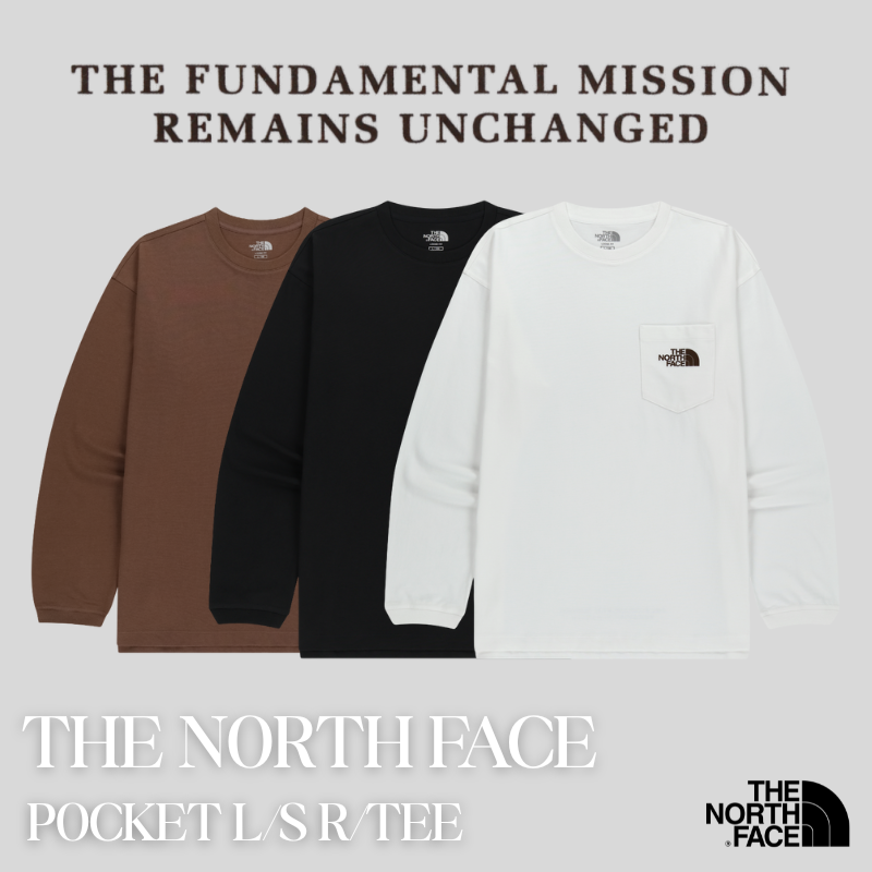 The North Face Pocket Long Sleeve R Tee｜Minimal Utility Long Sleeve Crew