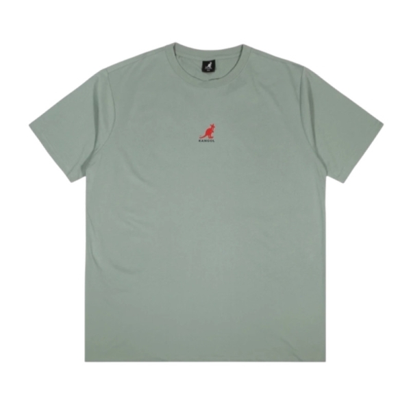 KANGOL 短T 黑 綠 LOGO 圓領 涼感 短袖 上衣 男 6425107520 6425107571