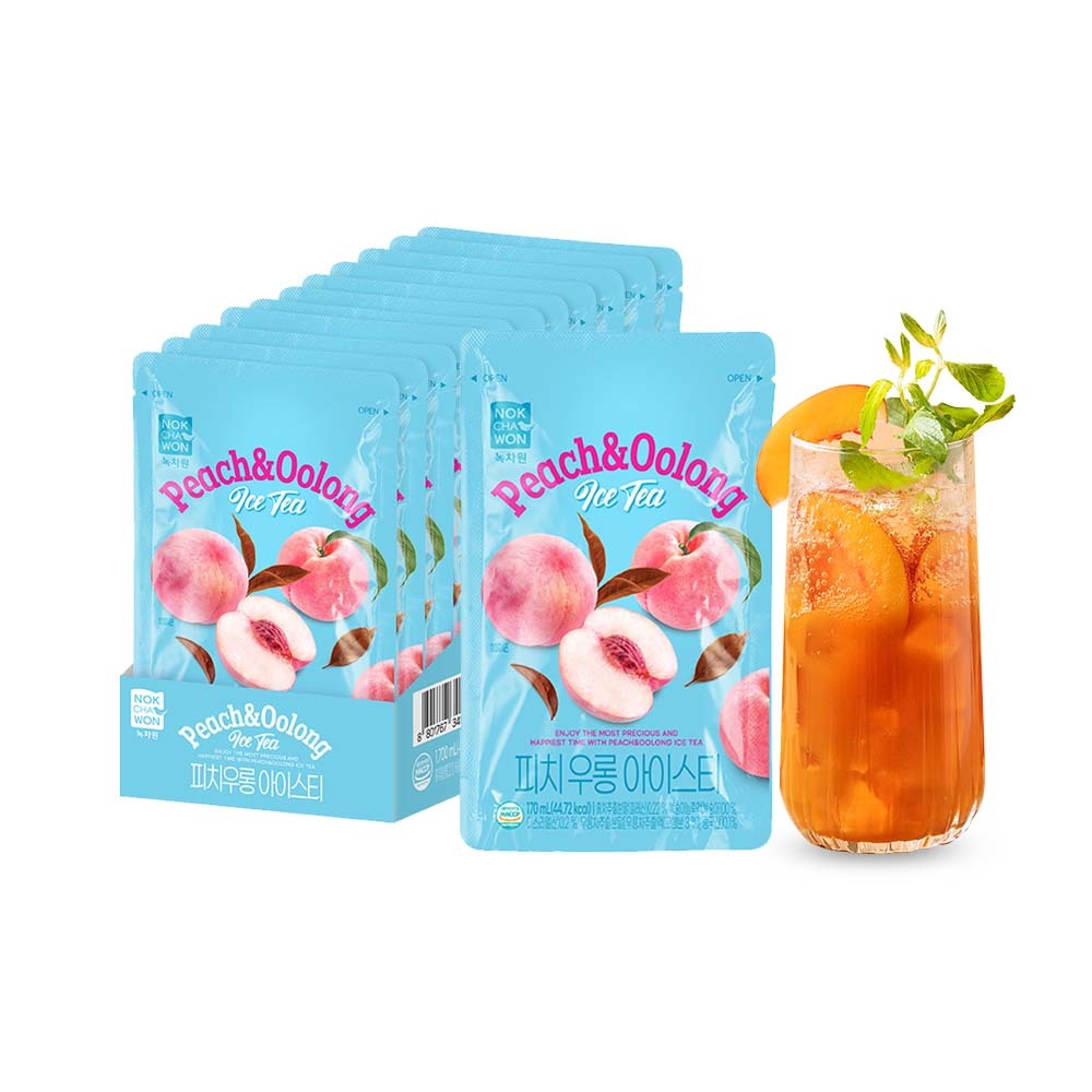 【BK SHOP】綠茶園水蜜桃烏龍風味飲料170ml*10入