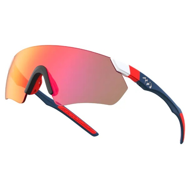 【720】Elfo HiColor運動太陽眼鏡(B392-8-HC#消光灰藍/HC黑紅片)#台灣製