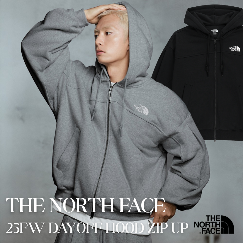 【Pre-Order】The North Face DAYOFF Hood Zip-Up (25FW)｜Relaxed Fit Embroidered Hoodie Jacket