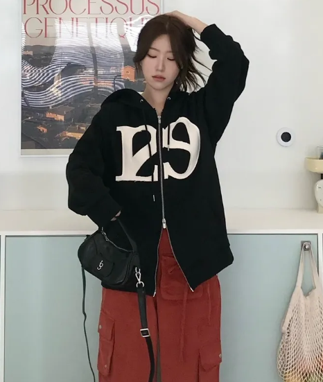 ILLIGO Logo連帽外套  連帽外套 拉鍊外套 棉外套 休閒外套 雙拉鍊 (6色)