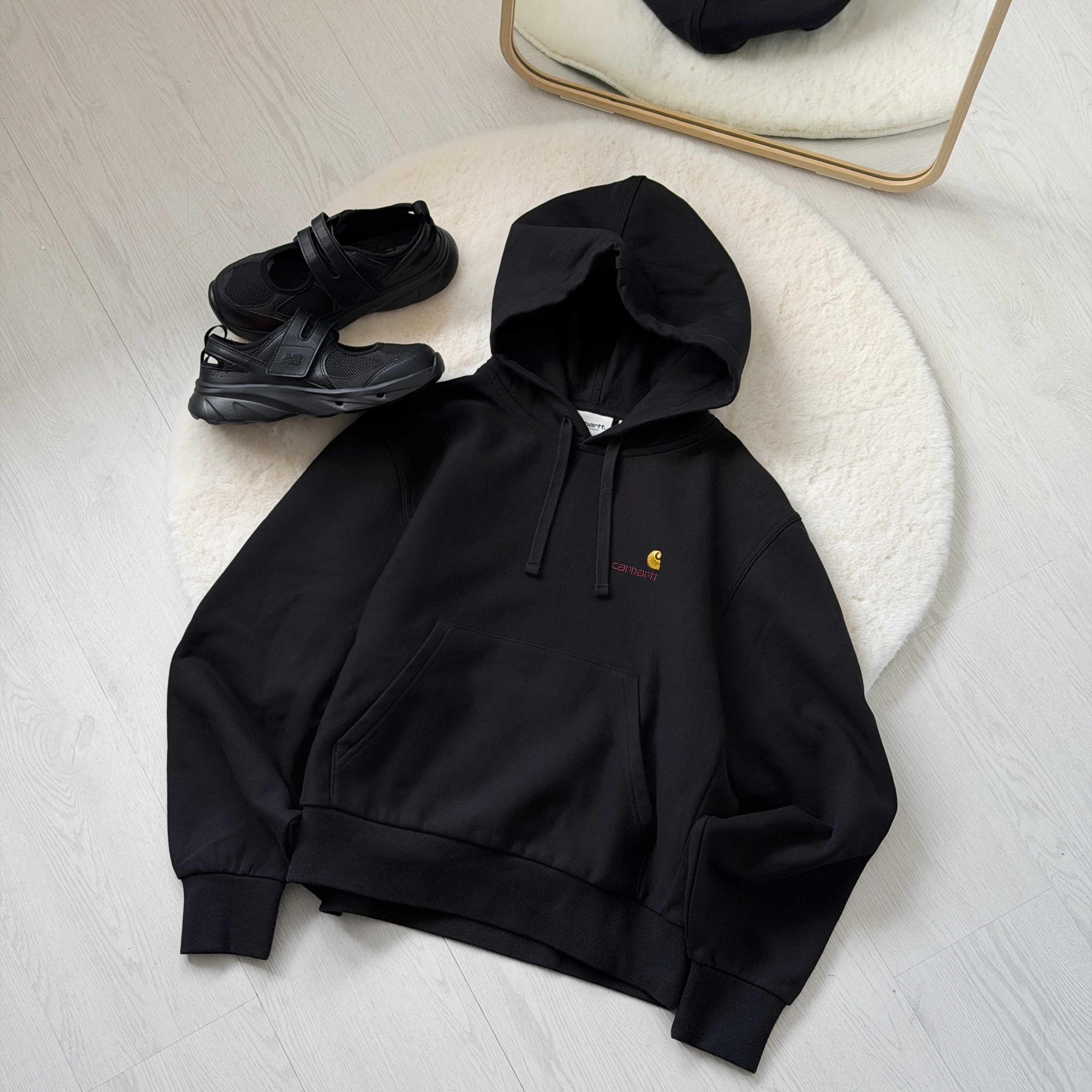 現貨 | Carhartt WIP American Cropped Script Hoodie 女裝