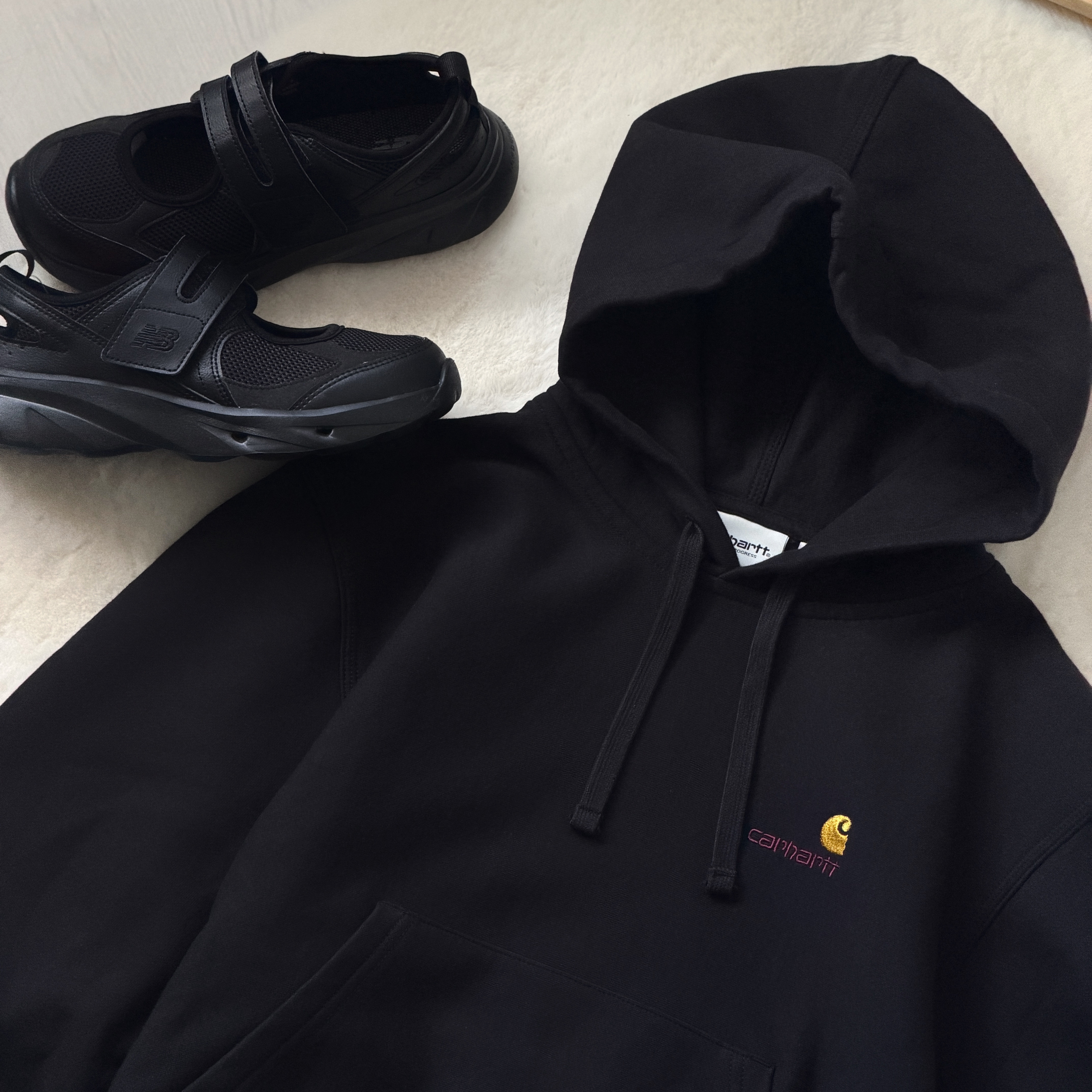 現貨 | Carhartt WIP American Cropped Script Hoodie 女裝