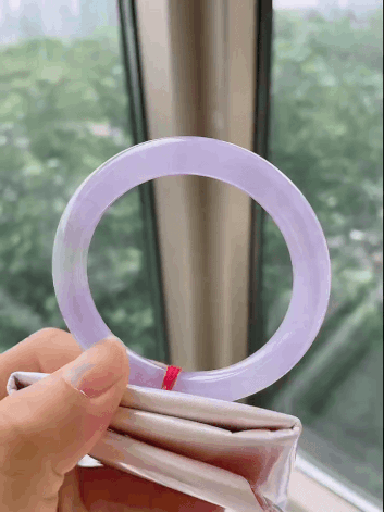 10235837 53.6mm紫羅蘭翡翠圓條手鐲 (52-54)