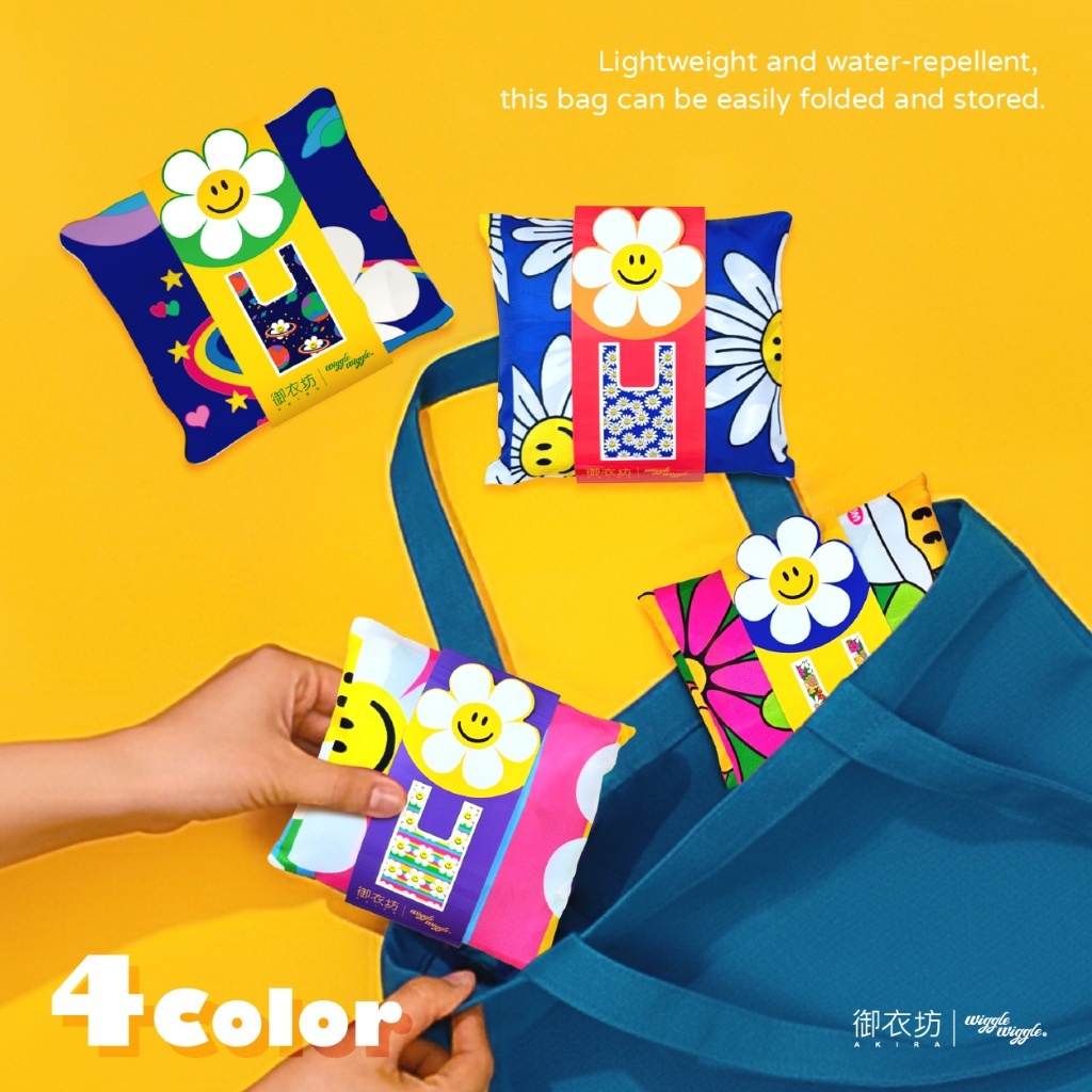 (預購商品) 韓國 Wiggle Wiggle®正版授權 背心購物袋 快樂出遊系列