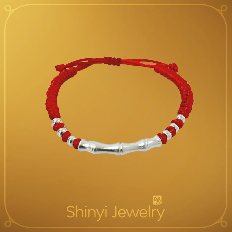 節節高升足銀紅繩