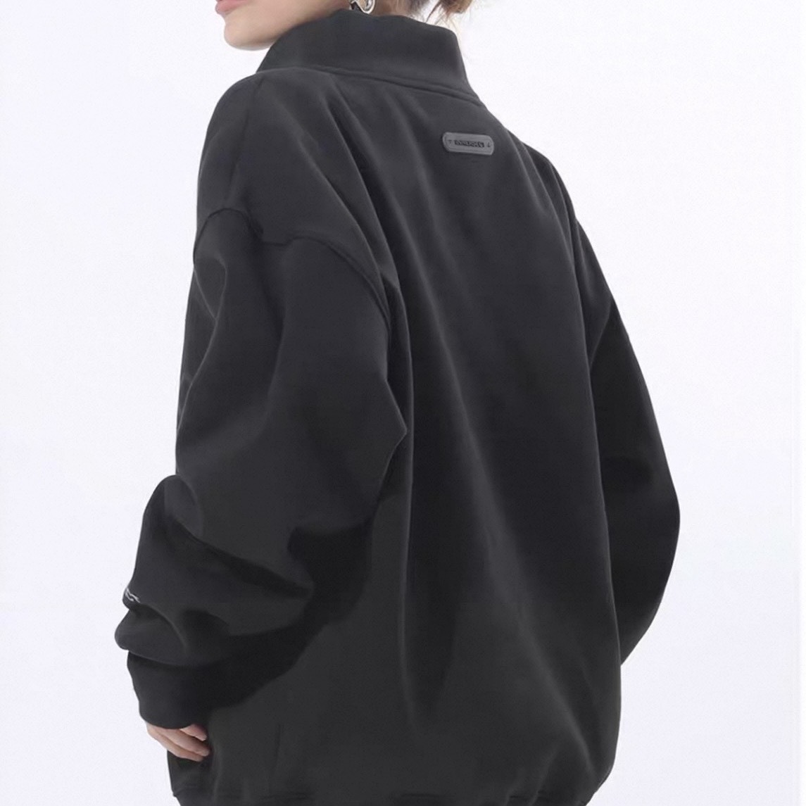 INNERSECT 三生萬物 半拉鍊衛衣 字母 上衣 長袖 美式 純色 INN23FWTHD57