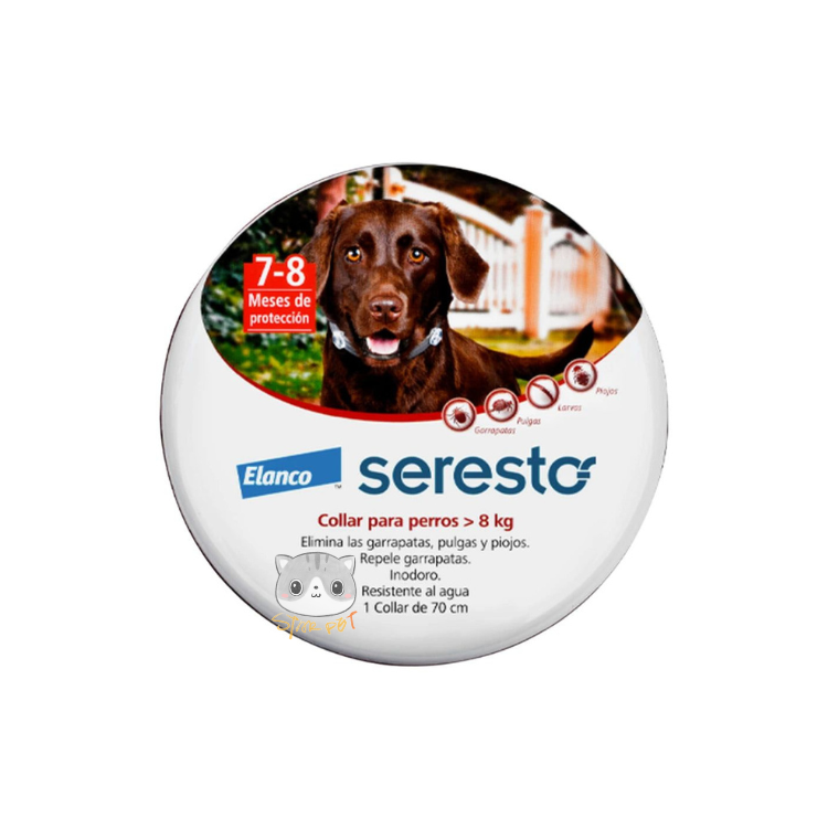 Bayer Seresto Flea and Tick Collar for Dogs, 8-Month Flea and Tick Collar for Large Dogs Over 18 Pounds