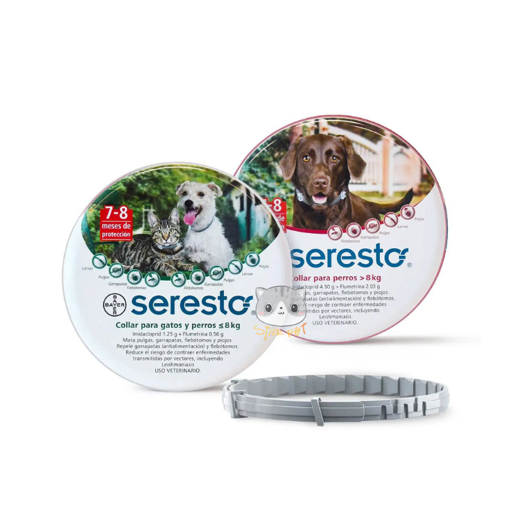 Bayer Seresto Flea and Tick Collar for Dogs, 8-Month Flea and Tick Collar for Large Dogs Over 18 Pounds