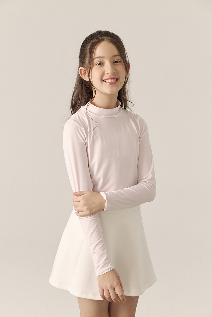 Avant Falcosia  花邊女童內搭上衣-櫻花粉