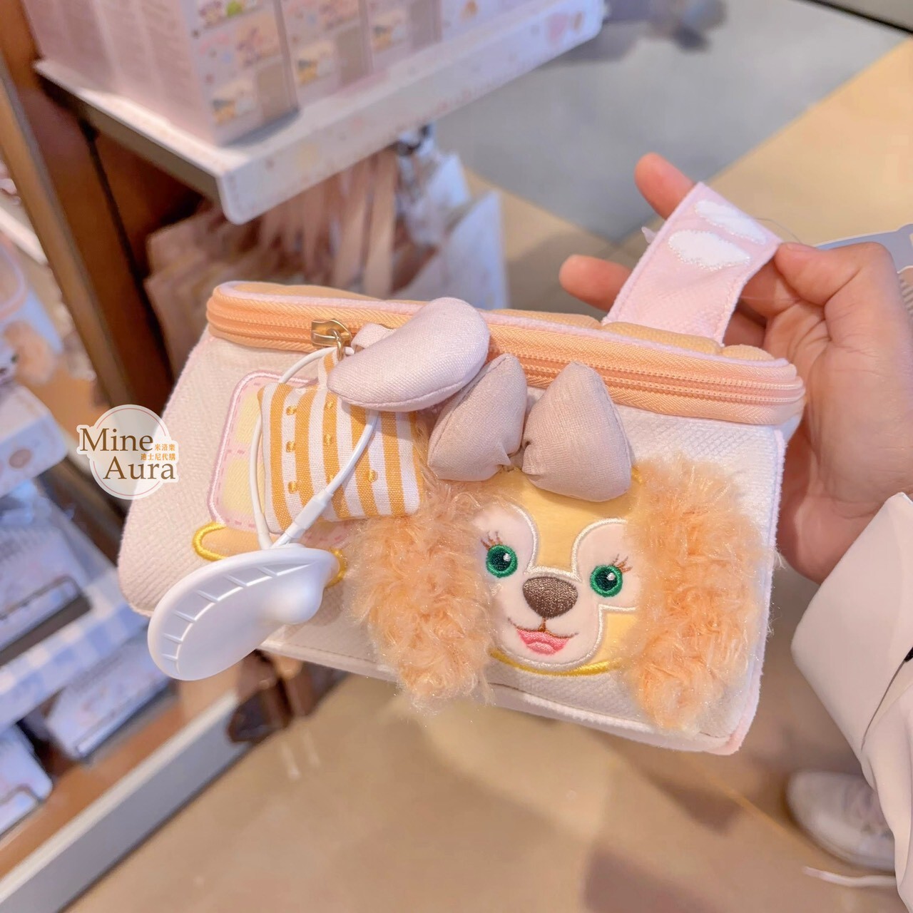 達菲 Duffy 與好友們 小小伙伴系列 可琦安 餅乾 CookieAnn 文具 筆袋 收納包 -上海迪士尼樂園