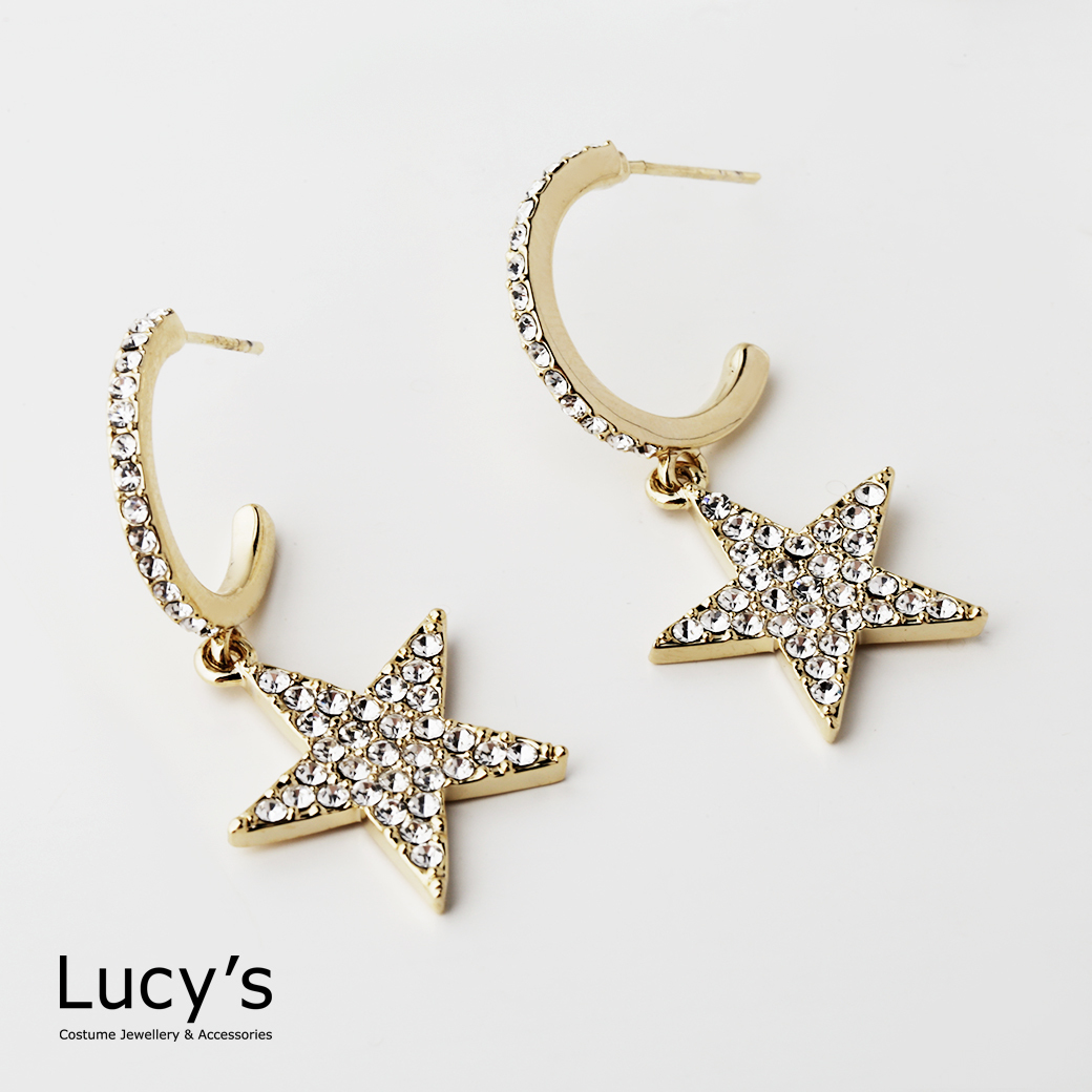 璀璨星星 耳環 (二色) (125346/125347)