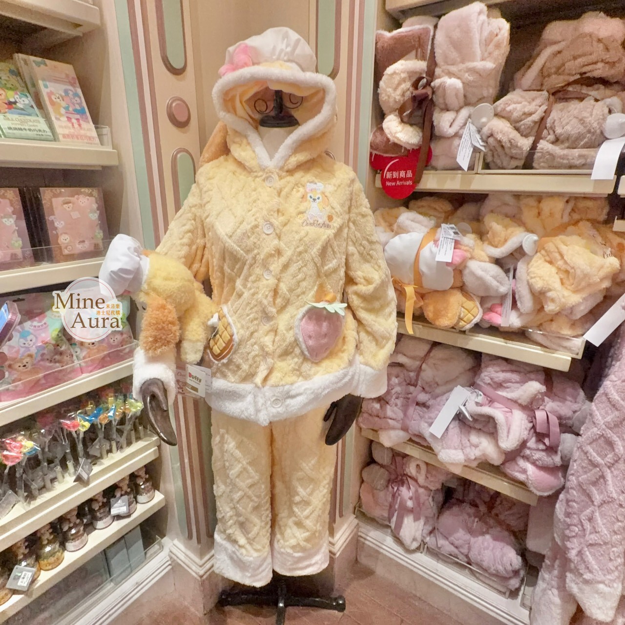 可琦安 餅乾 CookieAnn 立體耳朵造型 連帽 上衣 + 長褲 家居服 睡衣 套裝 -上海迪士尼樂園