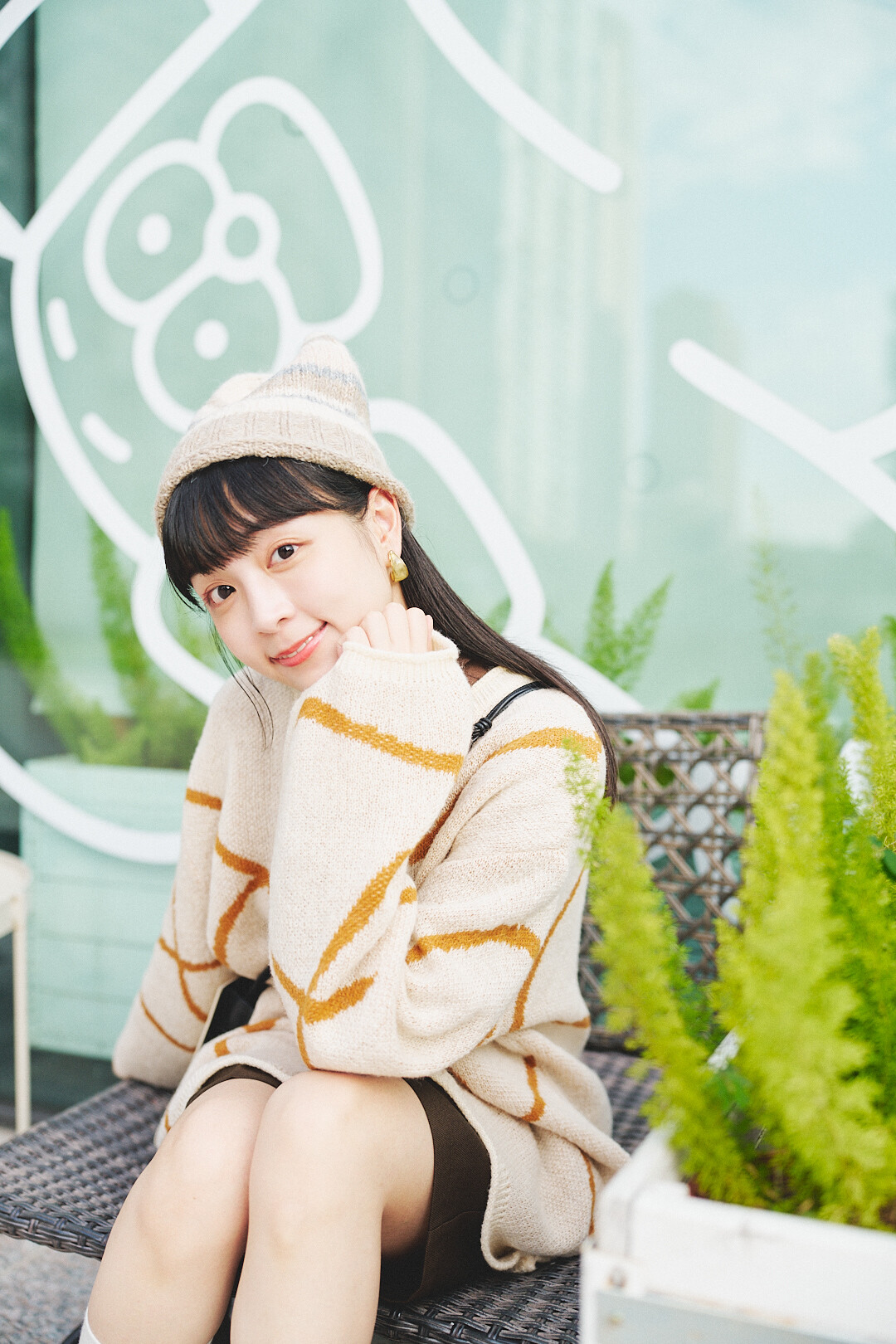 筆觸溫柔場！藝術線條感毛衣(兩色-象牙米)