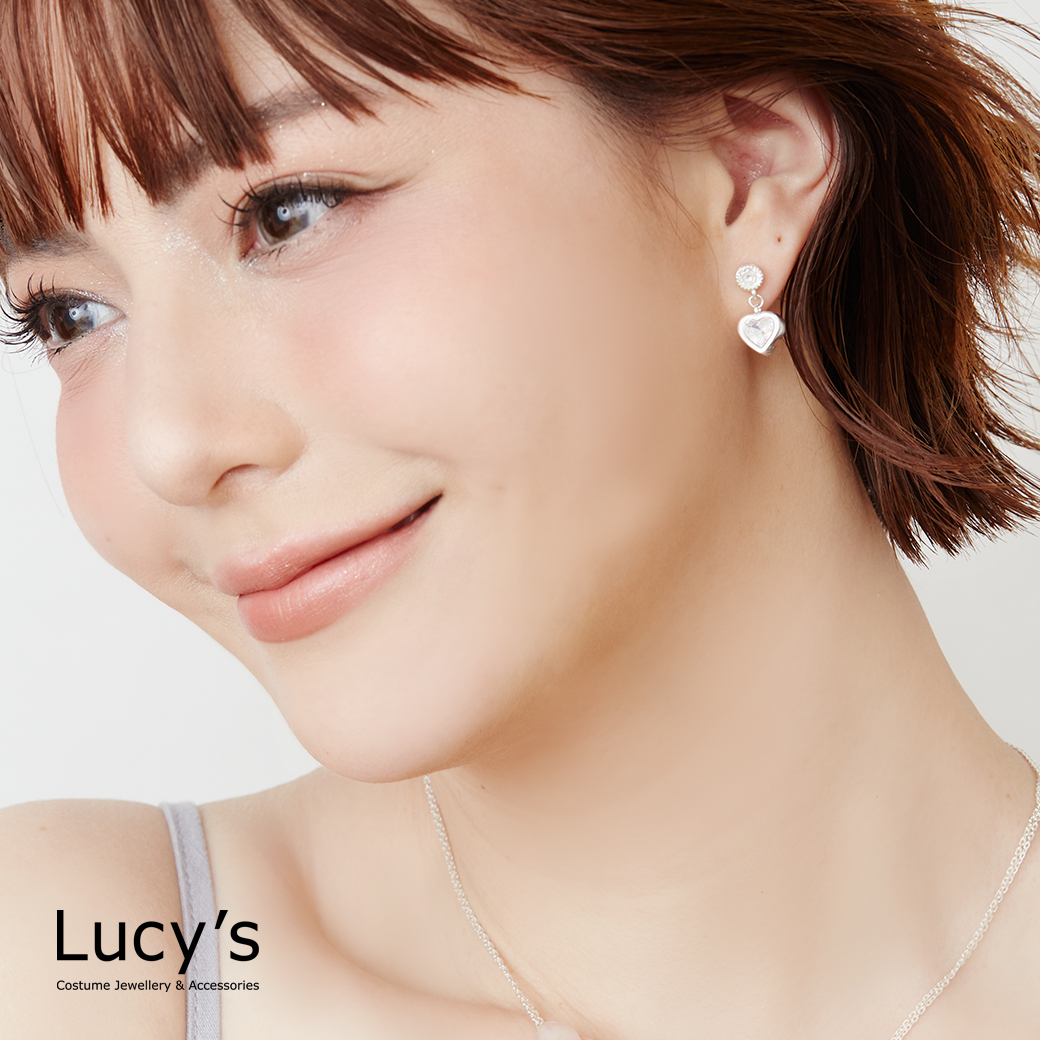 925純銀 閃耀愛情 耳環 (二色) (123003/123005)