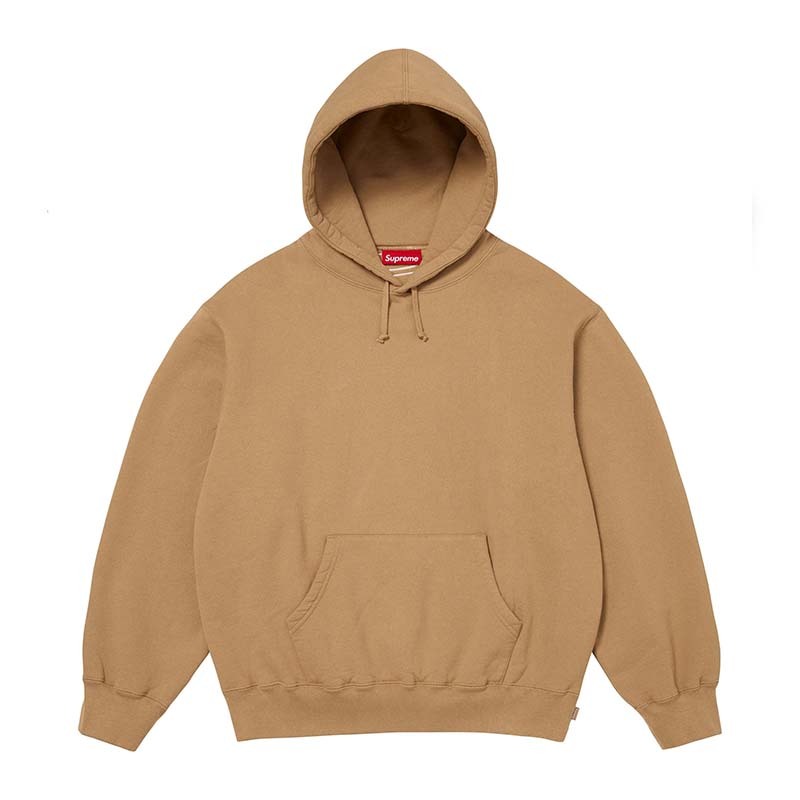 Supreme Satin Appliqué Hooded Sweatshirt 卡其色 連帽 帽踢 長袖 SUP-552 [台灣現貨]