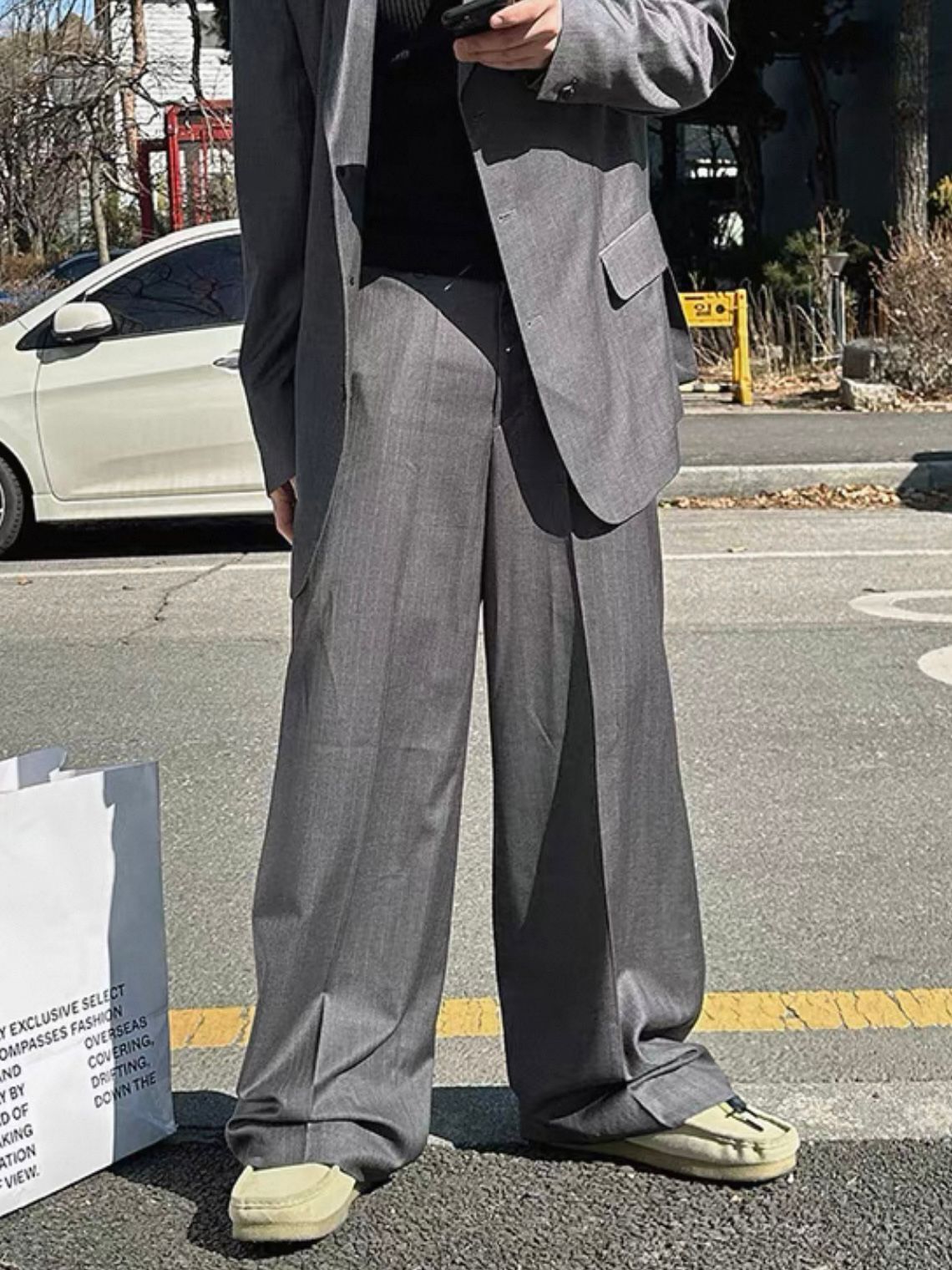 淨色鬆身西褲 D.B.Y.M-055P