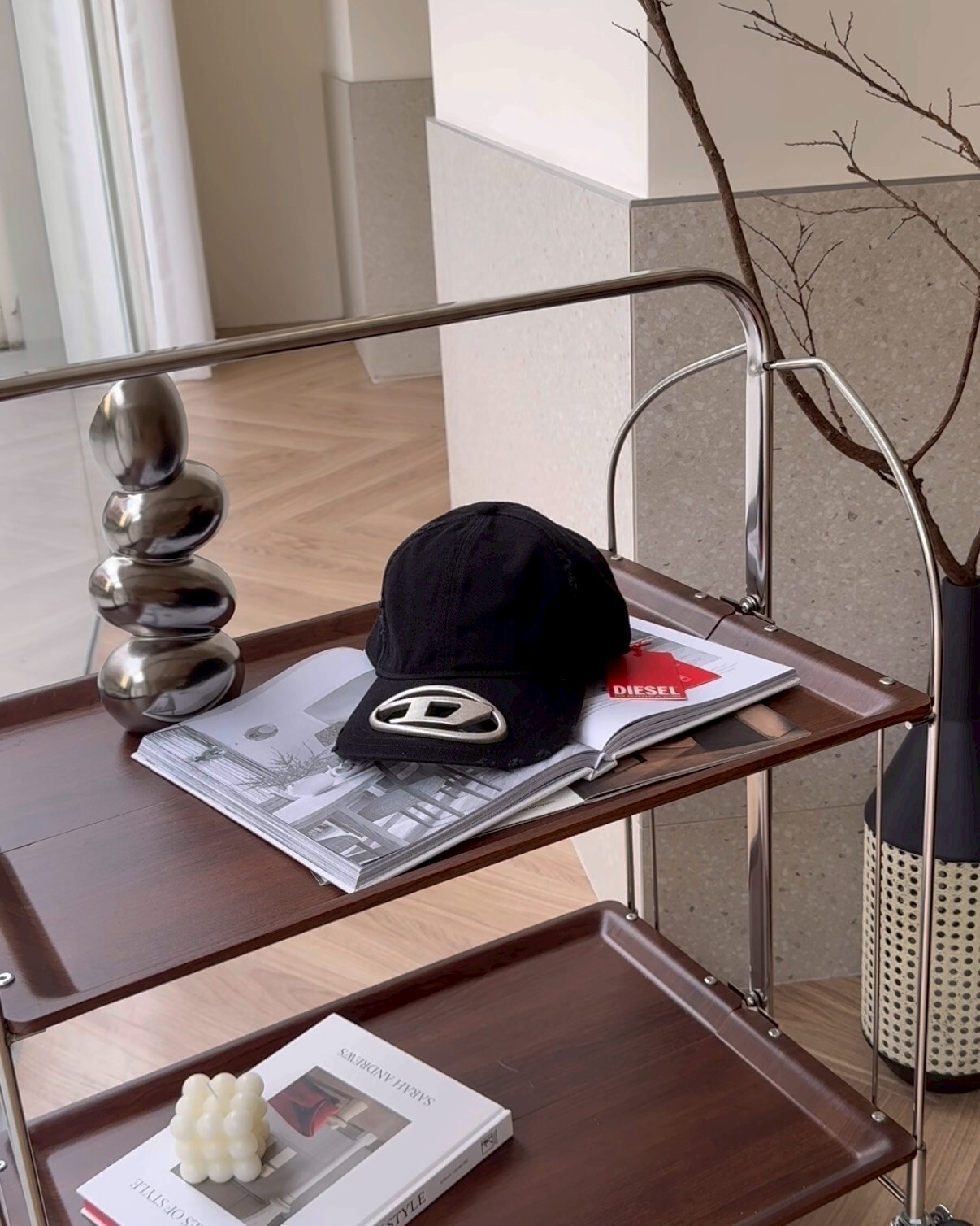 DIESEL｜C-BEAST-A1 簍空棒球帽 黑色