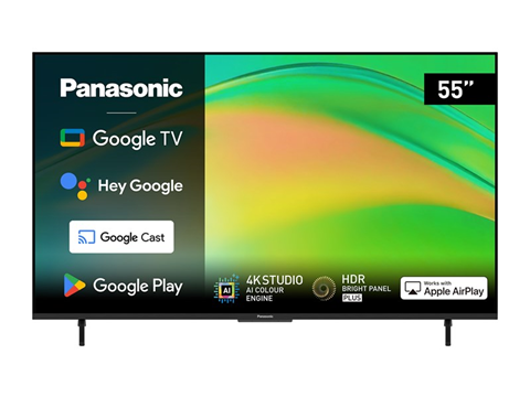 樂聲 Panasonic  TN-55W80BGH‧55吋 4K LED Google 智能電視‧香港行貨,原廠5年(包屏幕)全機保養‧