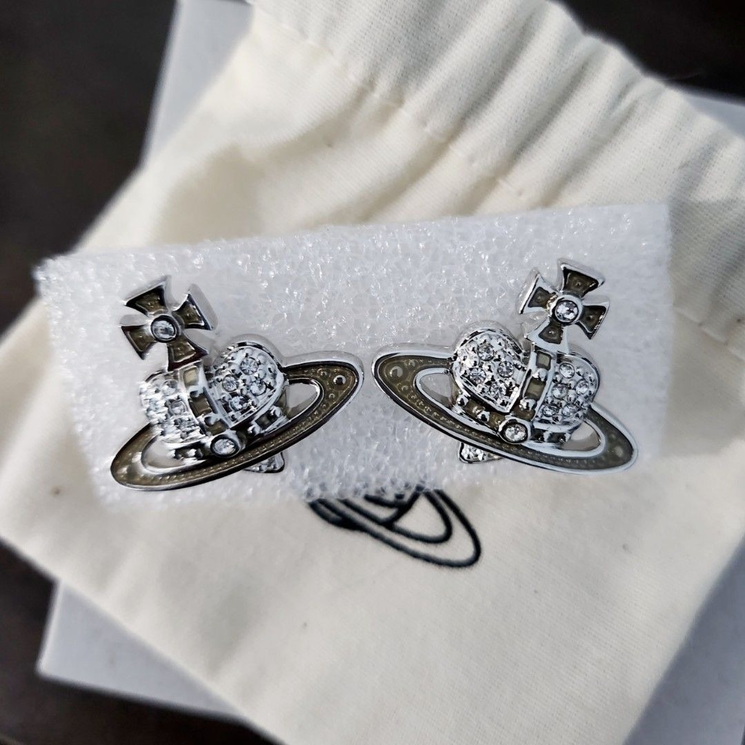 【直播】Vivienne Westwood LL110550 女裝愛心行星耳環