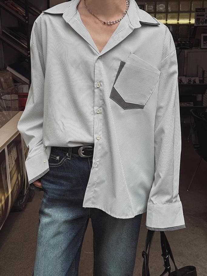 直間長袖恤衫 ENOC-056S