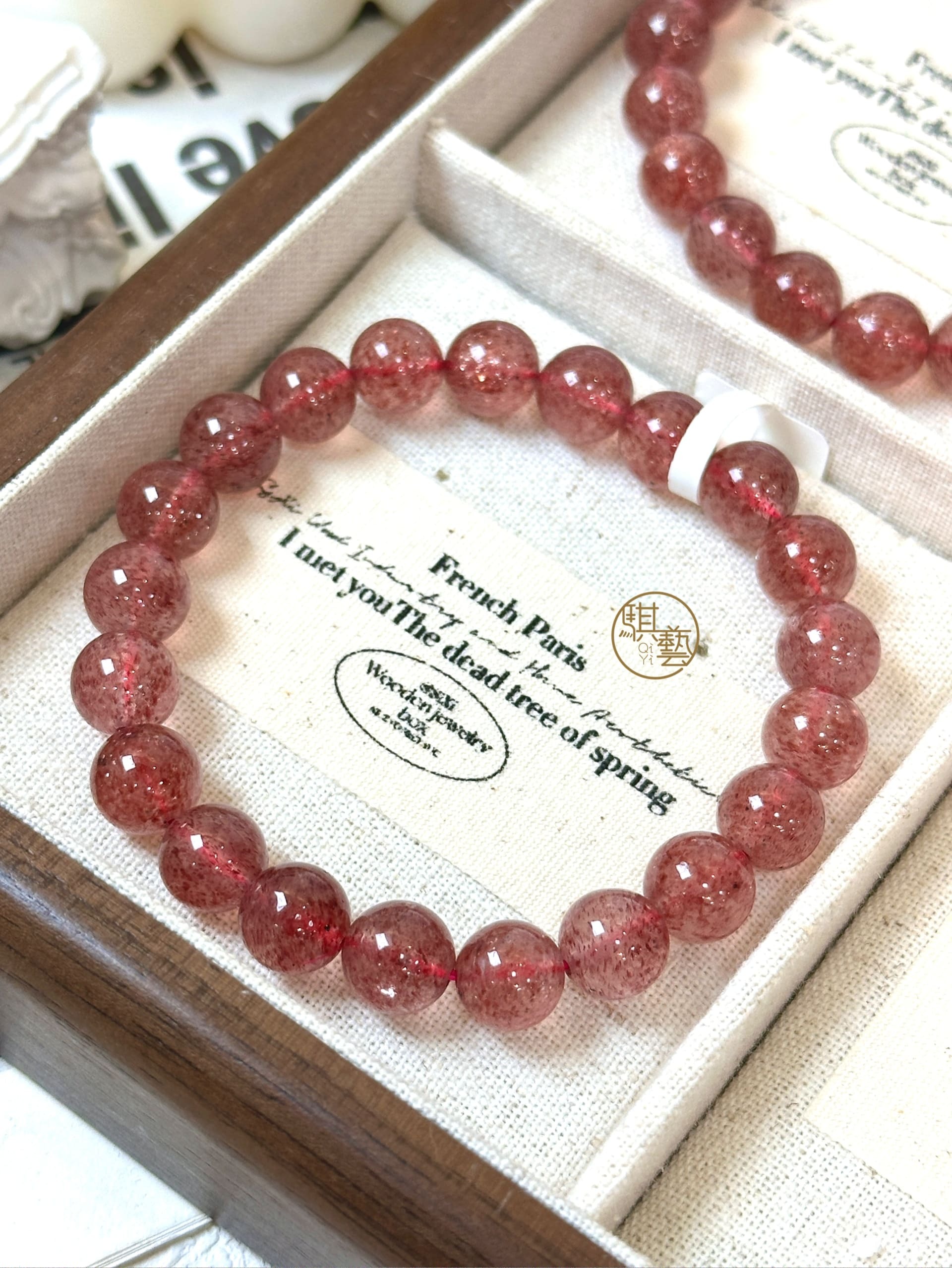 草莓晶手串｜愛情能量・人緣幸福之石
