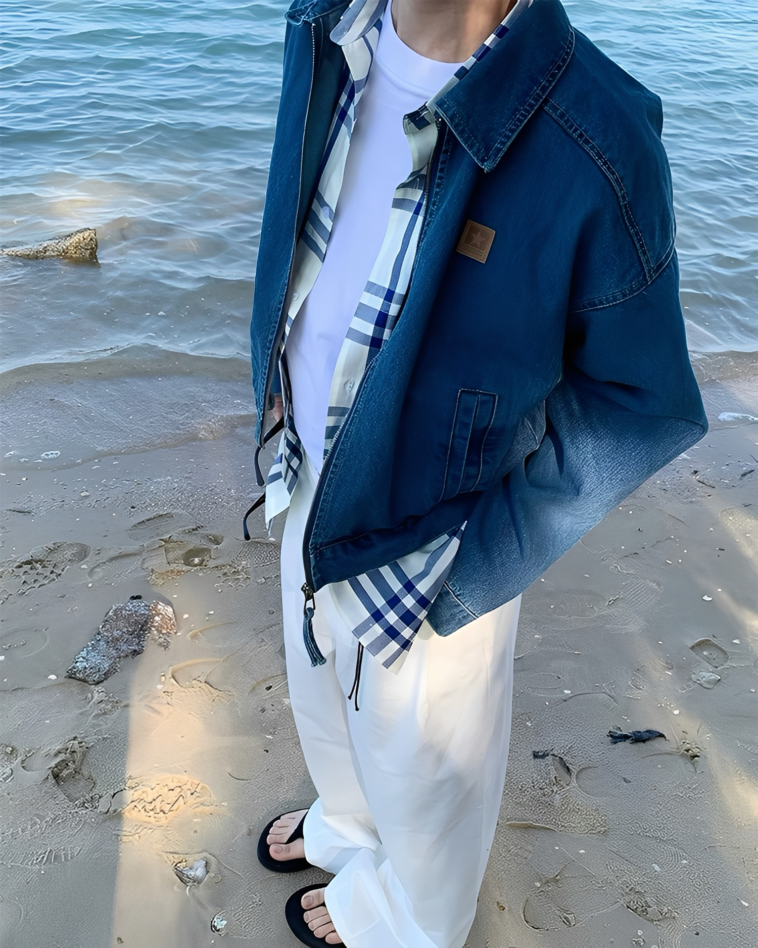 BOXY 美式 復古 寬短 牛仔 外套