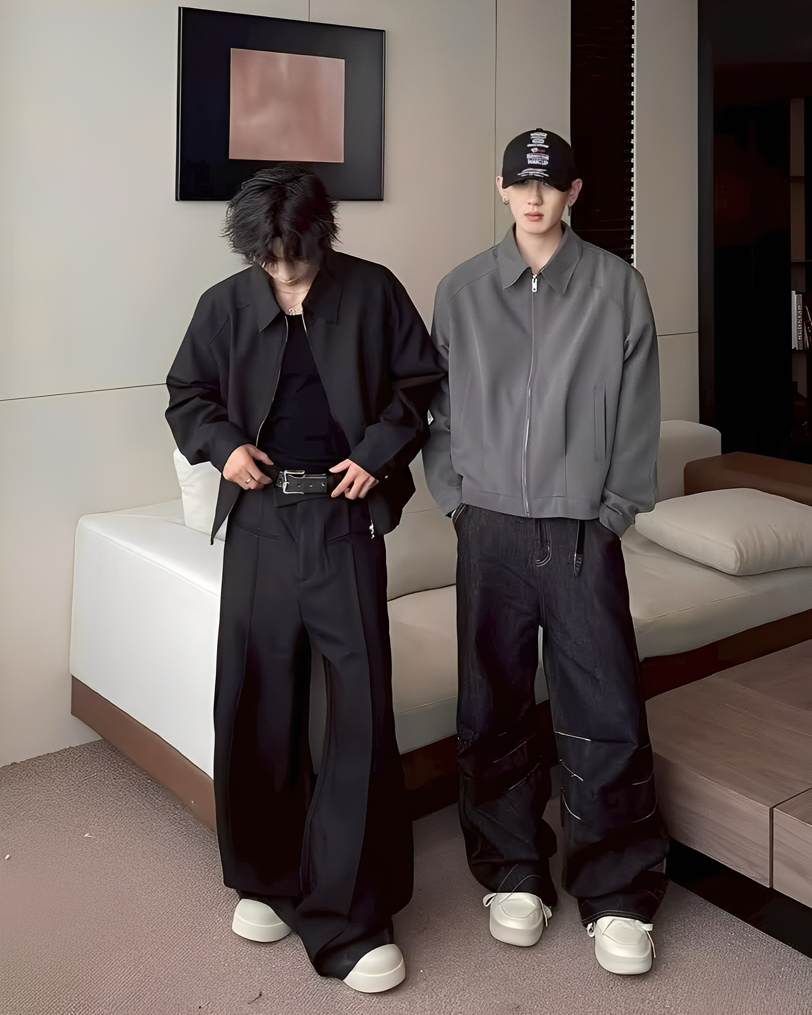 Boxy 簡約 百搭 墊肩 西裝 寬短 外套