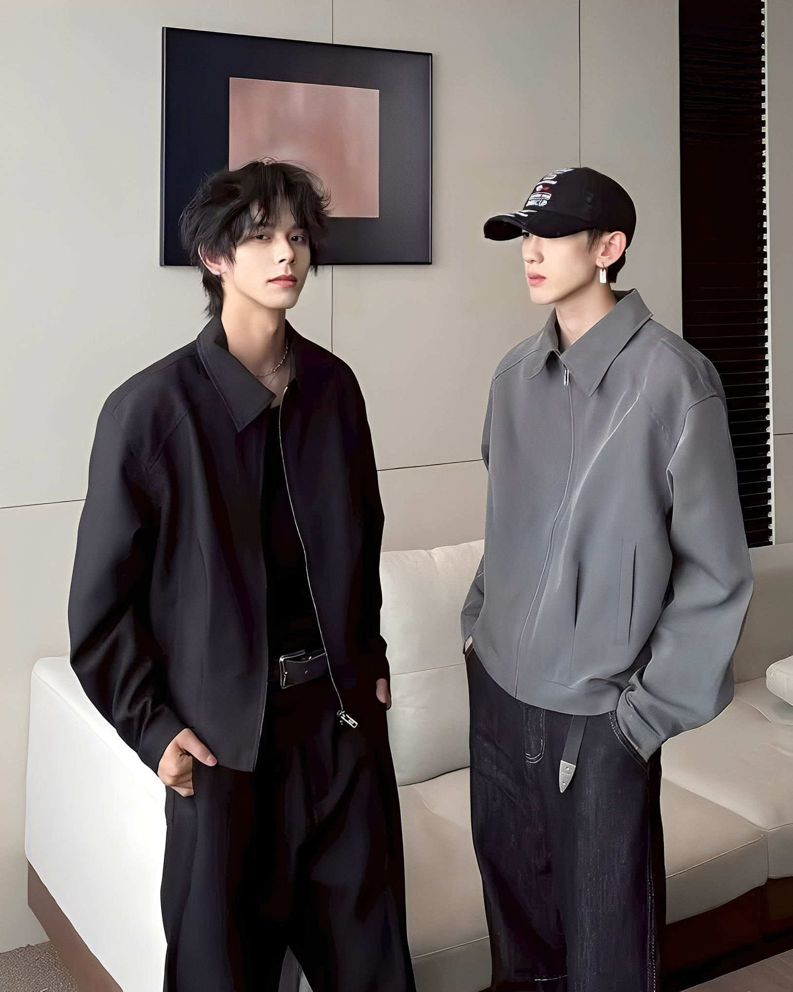 Boxy 簡約 百搭 墊肩 西裝 寬短 外套