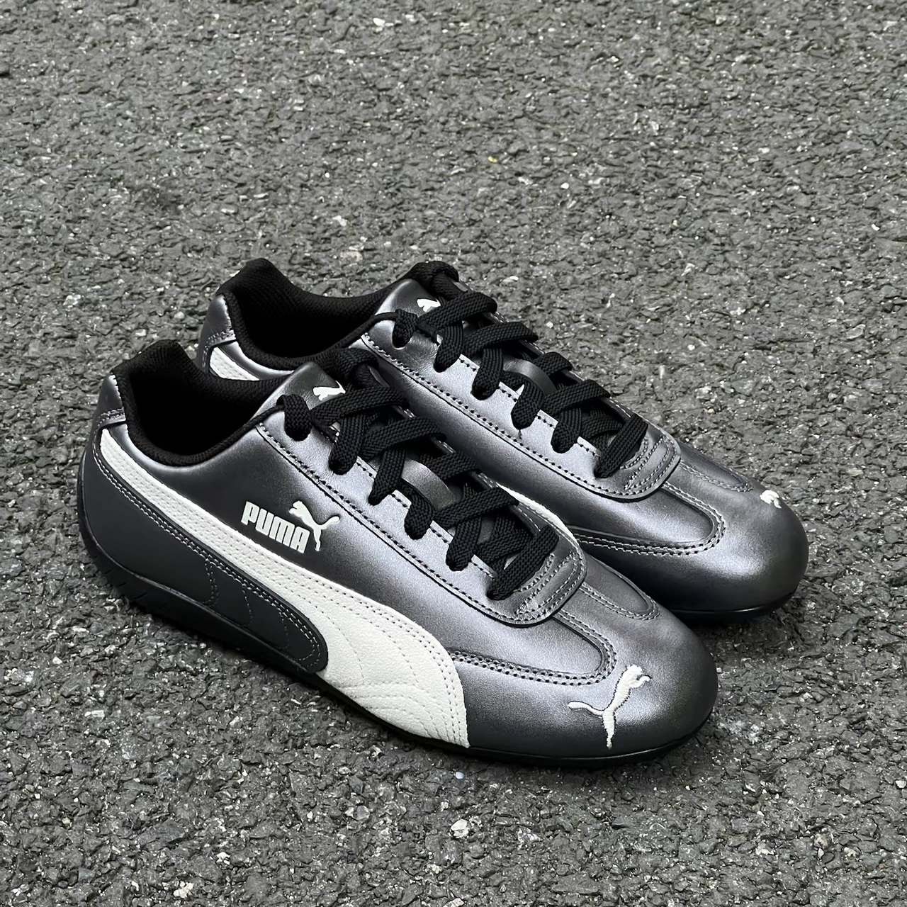 PUMA SPEEDCAT OG 煙灰銀 金屬銀 米白 奶油 賽車鞋 休閒 復古 403689-02