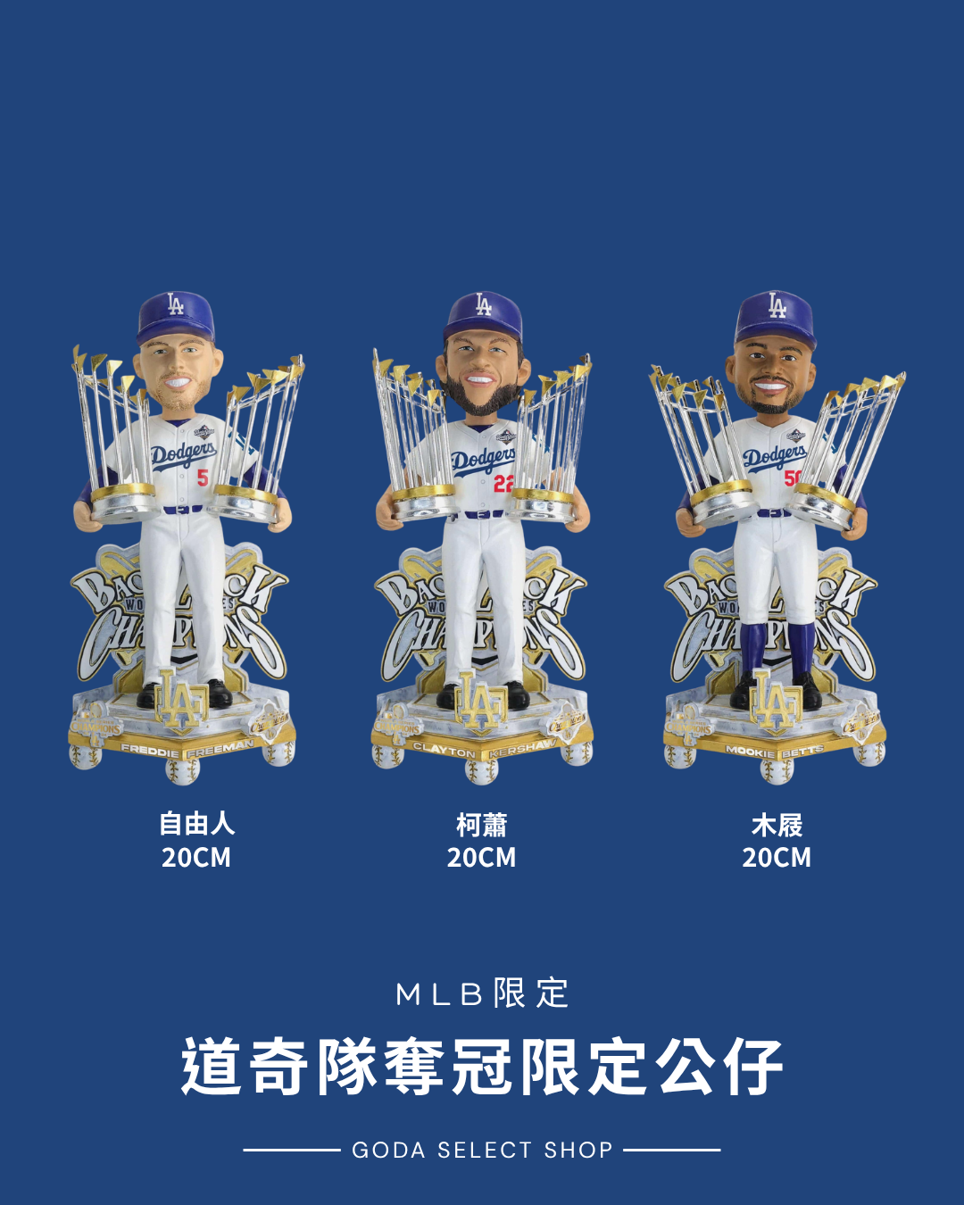 限量款 2025 道奇隊 世界大賽 冠軍 限定公仔
