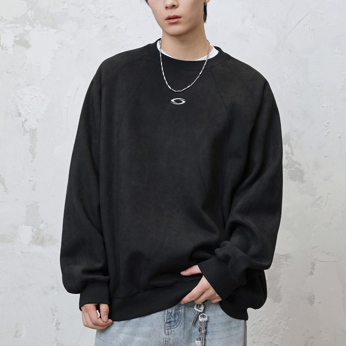 重磅圓領刺繡LOGO大學T MW3968