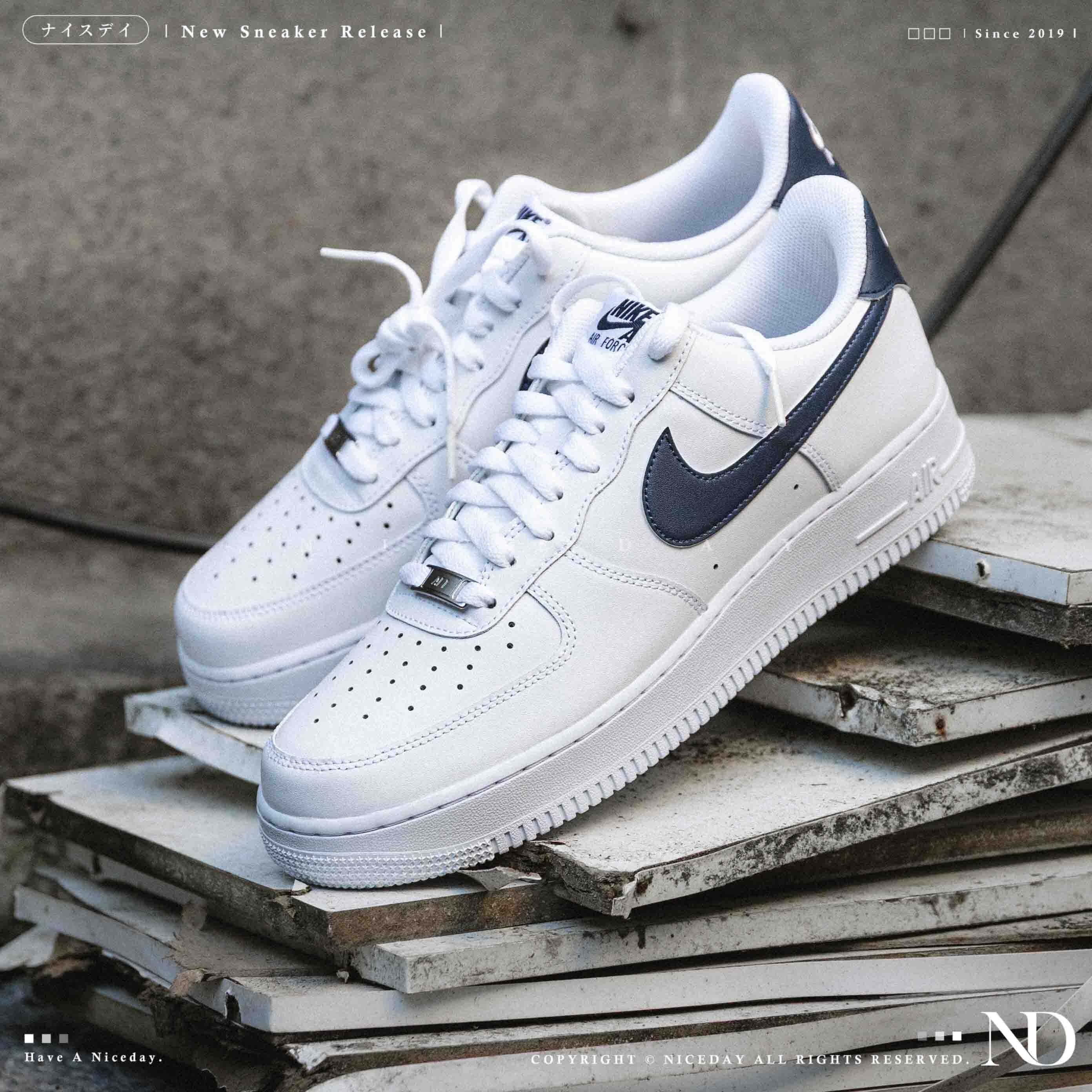 NICEDAY 現貨 NIke Air Force 1 海軍藍 深藍 白 藍白 藍 男鞋 FJ4146-119