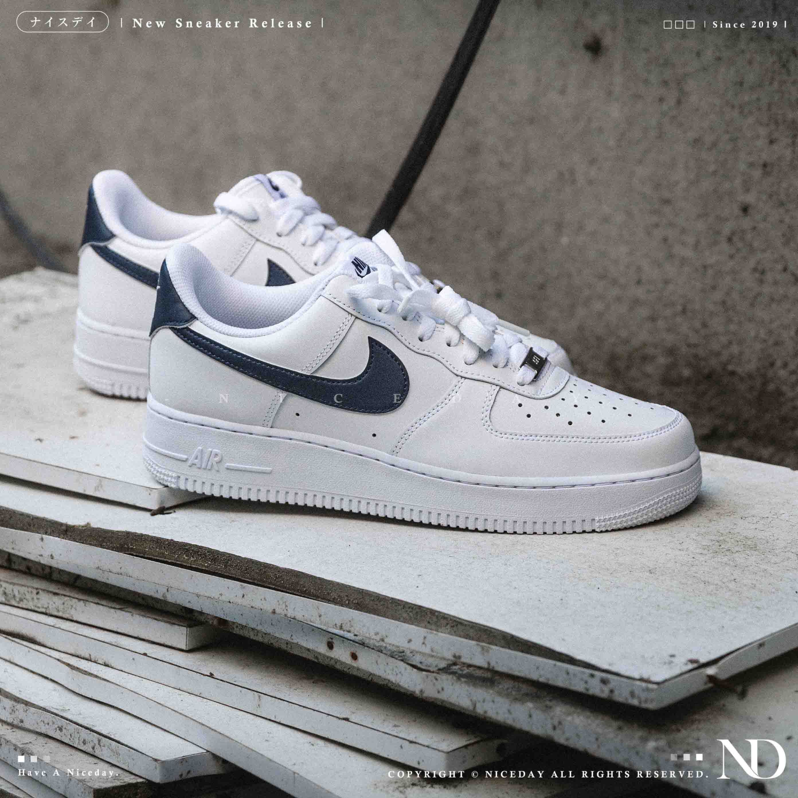 NICEDAY 現貨 NIke Air Force 1 海軍藍 深藍 白 藍白 藍 男鞋 FJ4146-119