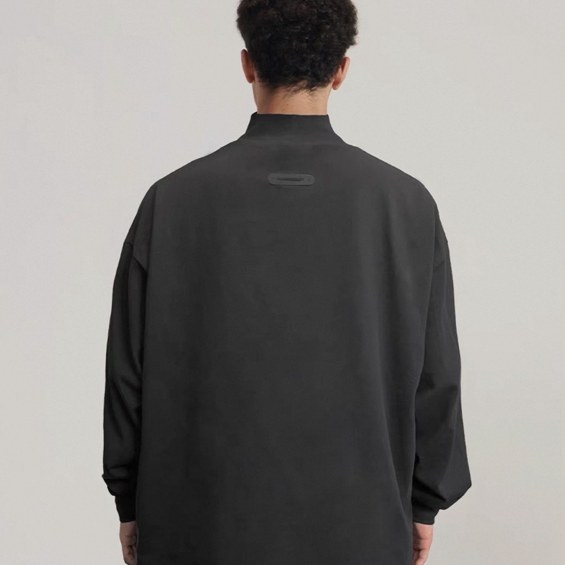 INNERSECT 三生萬物 灰粉半高領 長袖 上衣 寬鬆 INN24FWTTE245