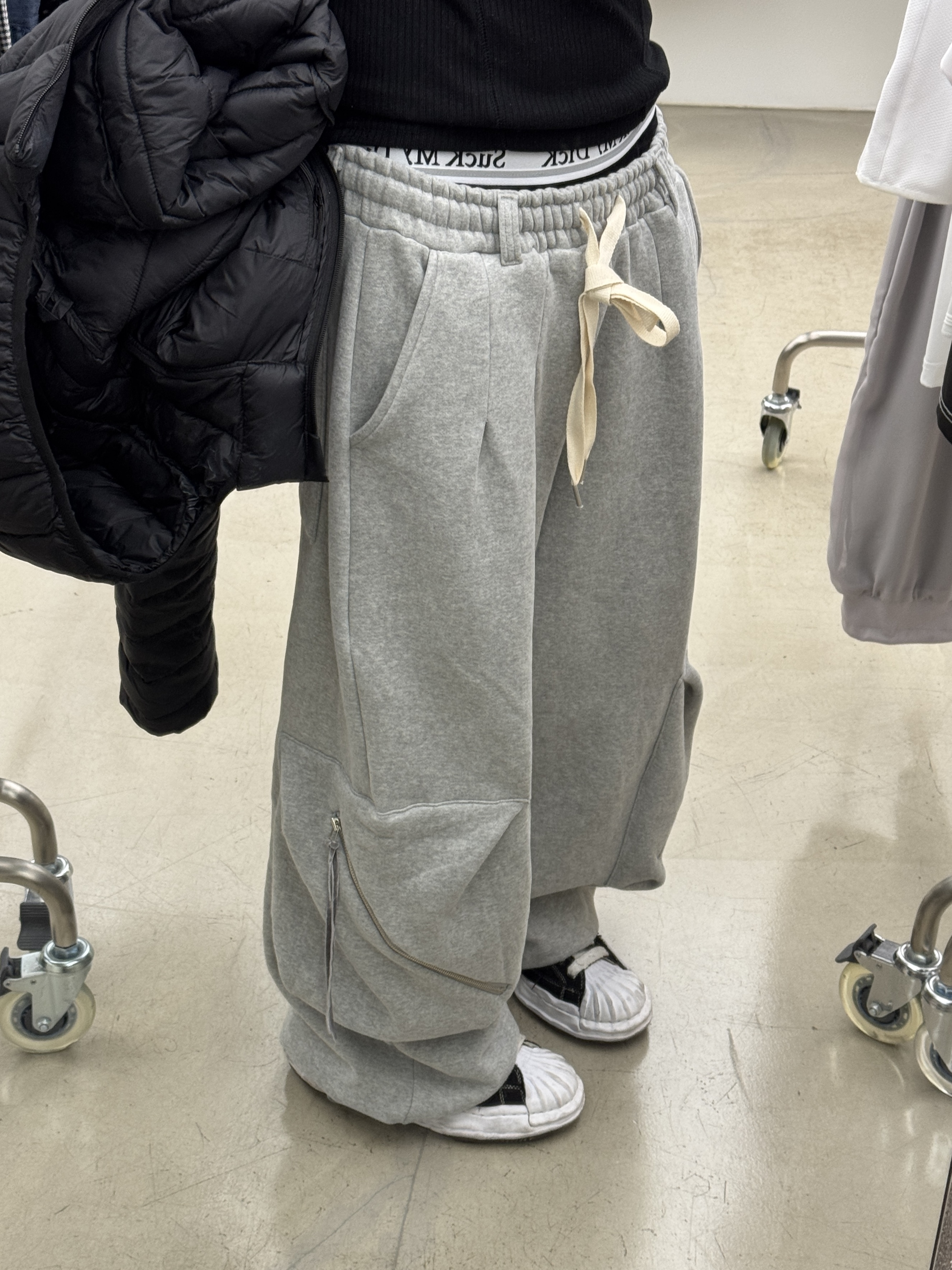 雙口袋 重磅 寬鬆 刷毛 棉褲（部分現貨）