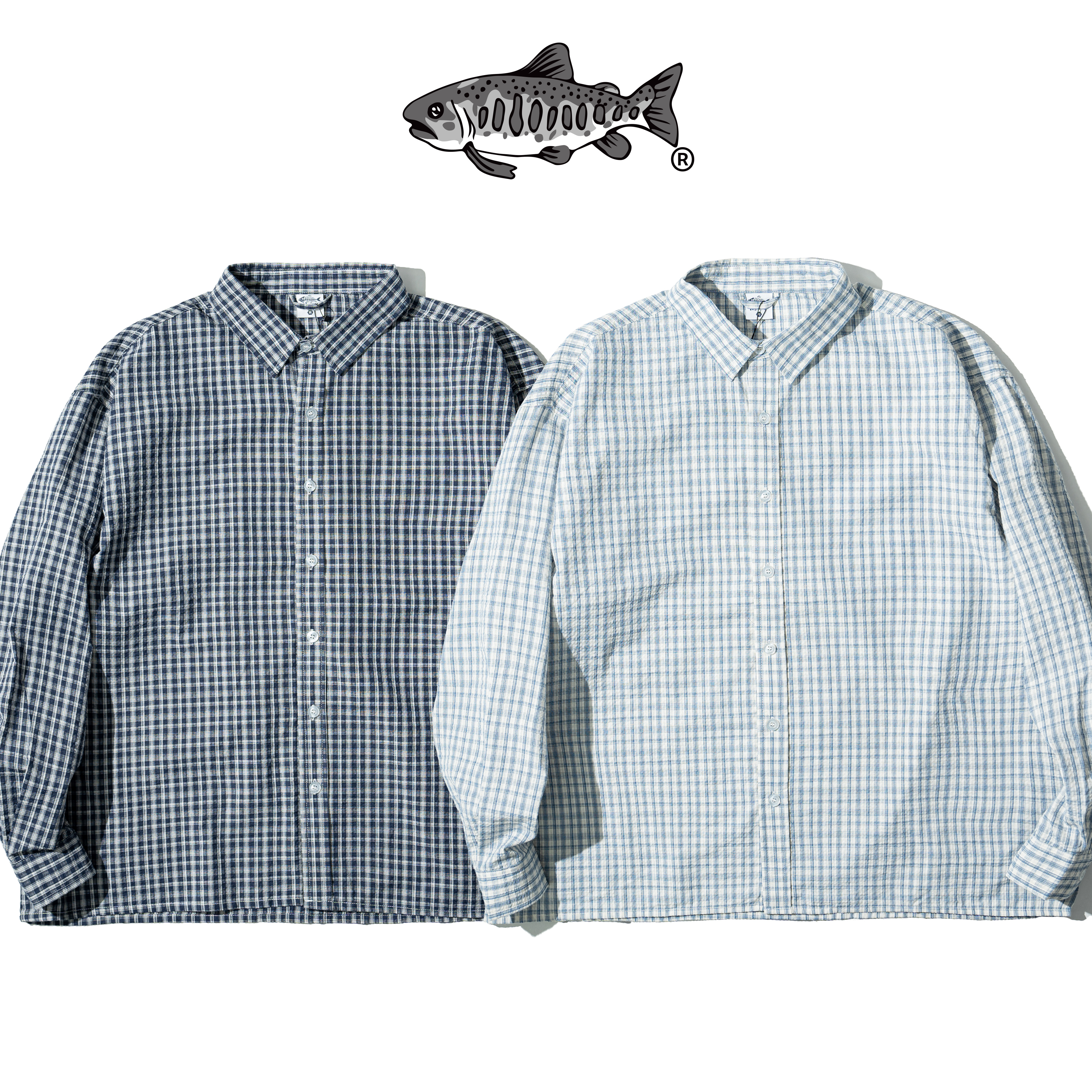 AGILITY Boxy Fit Seersucker LS Shirt 寬短 泡泡紗 長袖襯衫 [SH-N08]