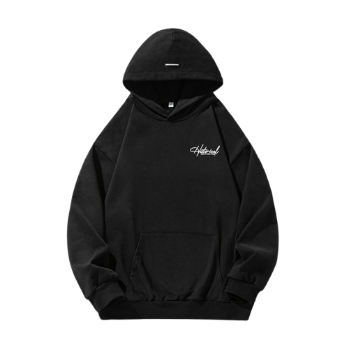 重磅美式草寫刺繡帽T L3838